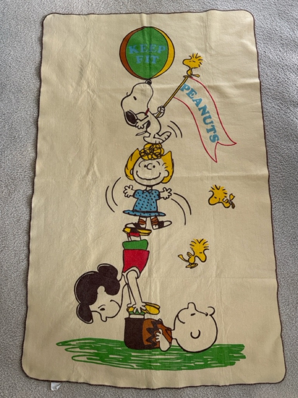 Peanuts ‘keep fit’ Chatham Branded Blanket